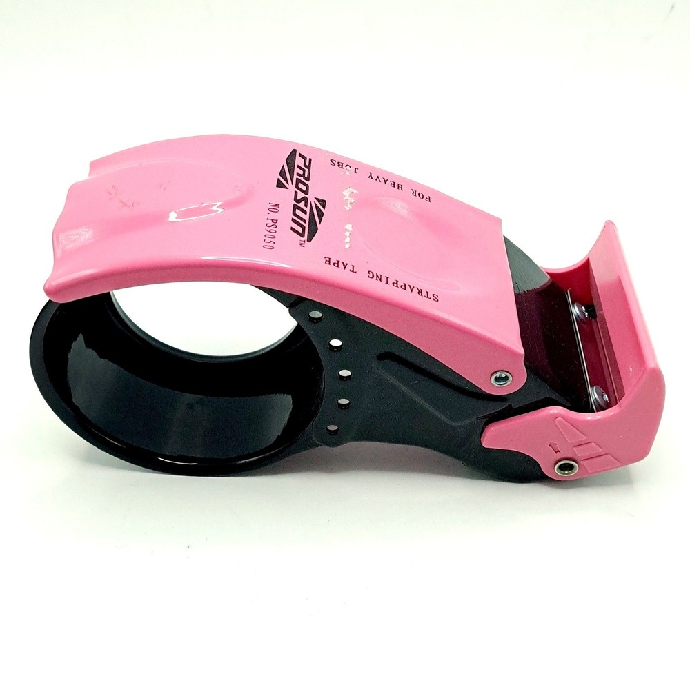 Prosun PS9050 Strapping Tape Dispenser Gun Pink Black Heavy Duty Packaging Tool‎